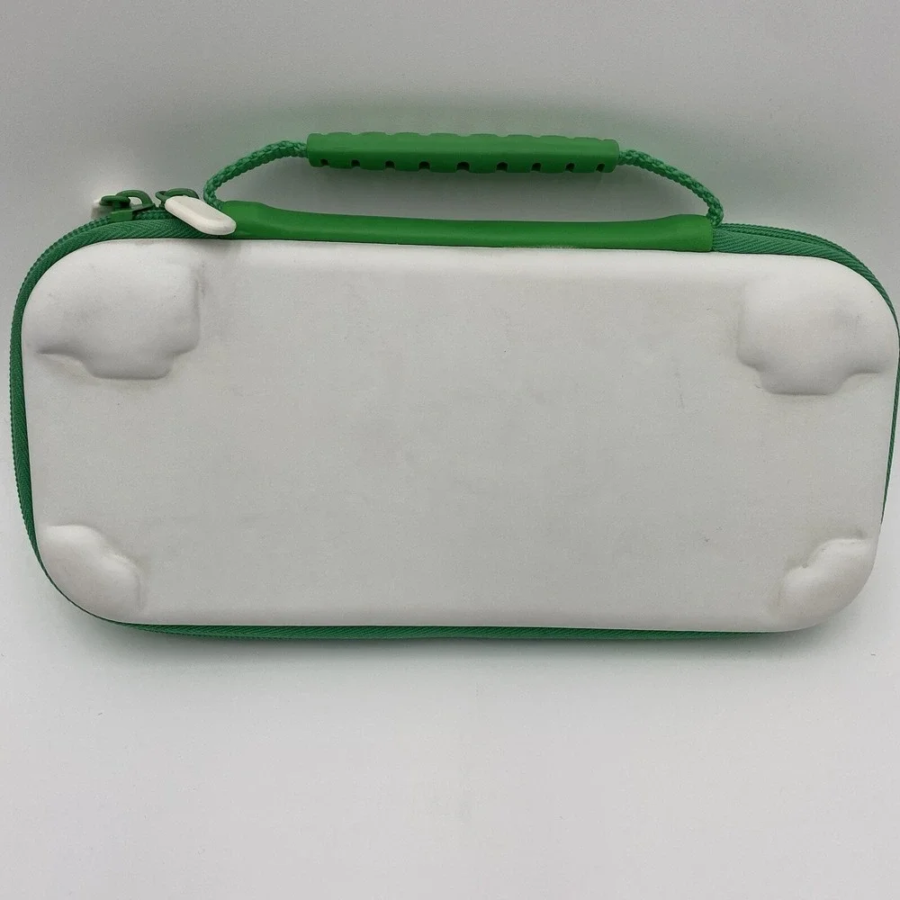Nintendo Switch PowerA Case Protective Holds Games & Console VGC Green White